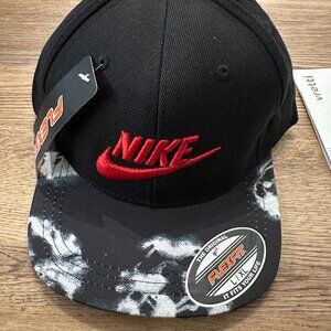Nike Baseball Cap Camo Print  Hat Polyester Camouflage Graffiti Rare Vintage Cap